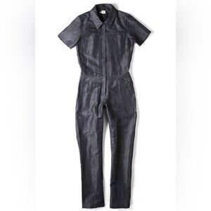Bridge & Burn Mosby Jumpsuit Coveralls Denim Blue Linen Cotton Size Small EUC